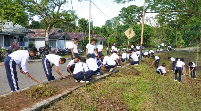 latar belakang kebersihan lingkungan