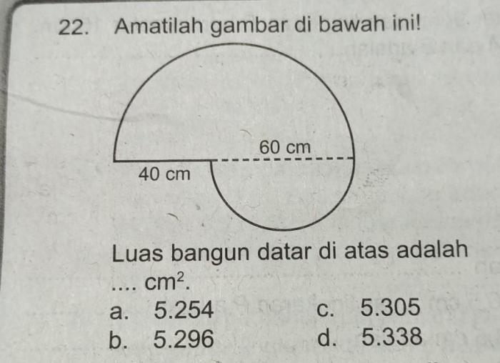 luas bangun diatas adalah