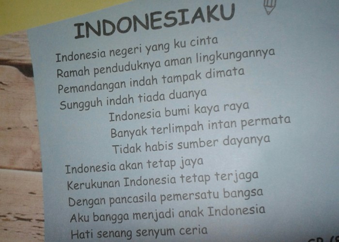 puisi aku bangga menjadi anak indonesia terbaru