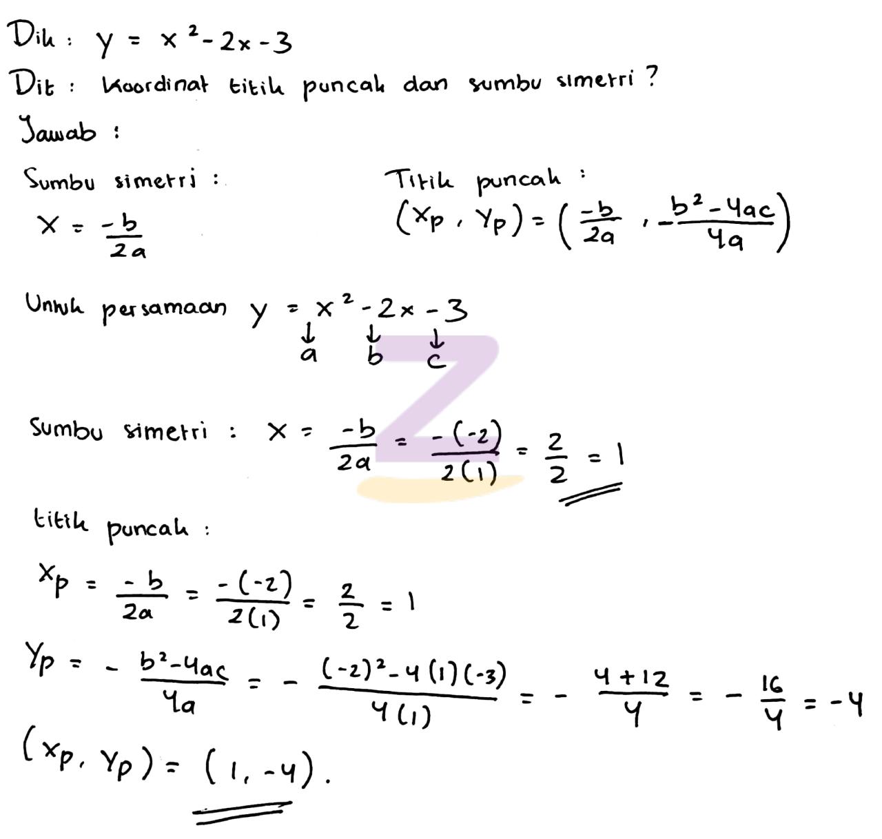 diketahui persamaan 5 1 2x 45