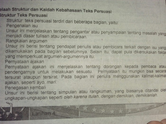 contoh teks persuasif dan strukturnya