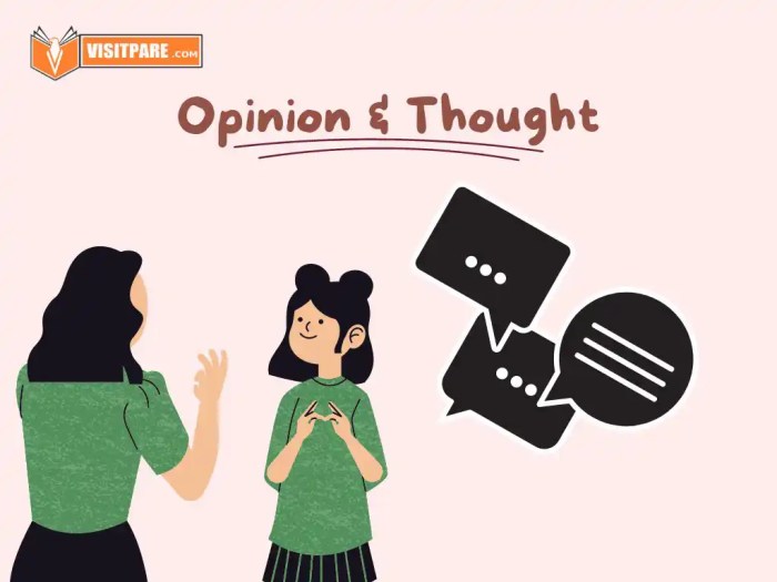 contoh opinion and thought terbaru