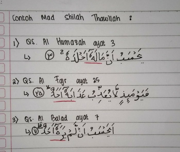 contoh mad shilah thawilah di juz 30