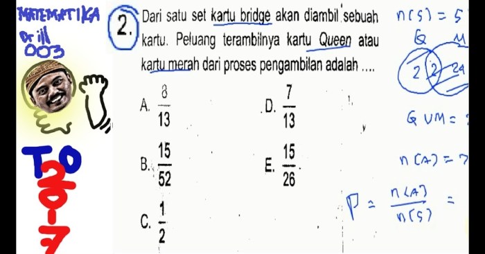 soal peluang kartu bridge