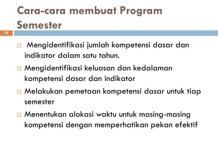 cara membuat program semester terbaru