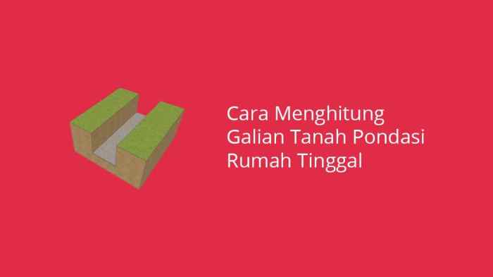 cara menghitung galian tanah terbaru