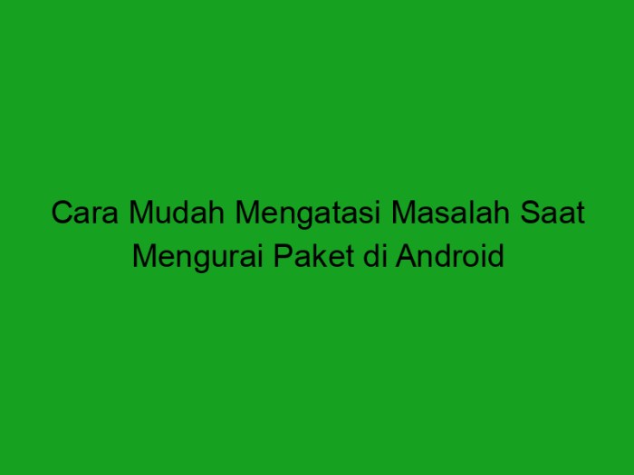 terjadi kesalahan saat mengurai paket