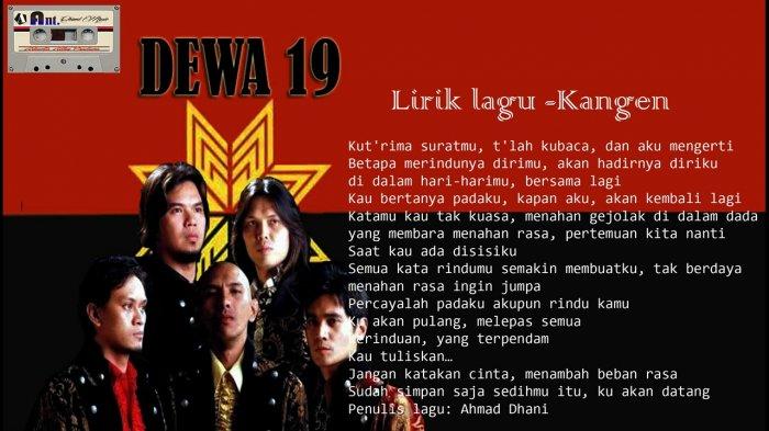 tab melodi kangen dewa 19