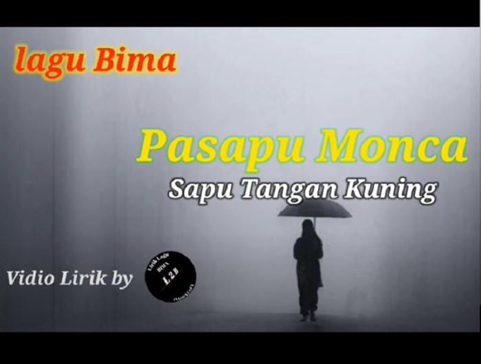 chord lagu bima pasapu monca terbaru