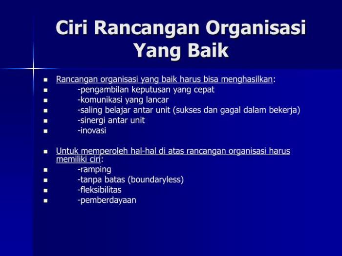 organisasi yang baik adalah terbaru