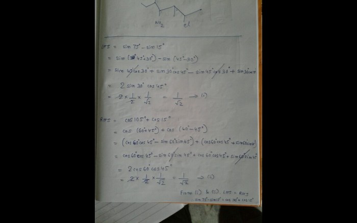 sin 75 sin 15 cos 105 cos 15 terbaru