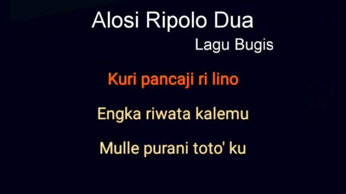 lirik alosi ripolo dua artinya terbaru