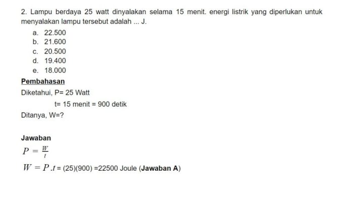 soal usaha dan energi kelas 10