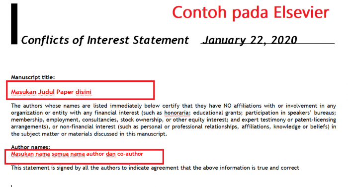 conflict of interest contoh