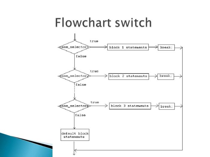 contoh flowchart switch case