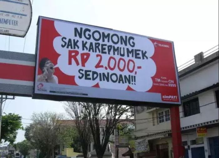 contoh gambar iklan bahasa jawa