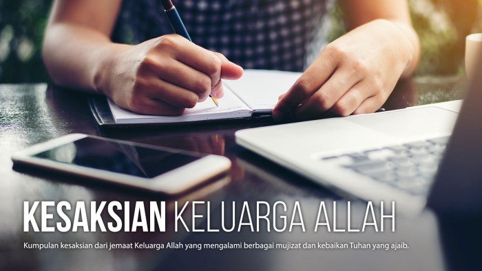 contoh kesaksian pribadi singkat terbaru