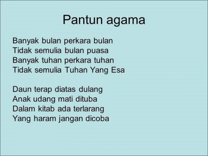 pantun islami sholat lirik lucu islam puisi gelang teks paku versi dewi berantai cinta populer banget belajar hadjar kocak muslim