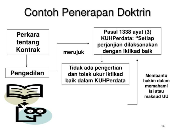 contoh hukum doktrin di indonesia