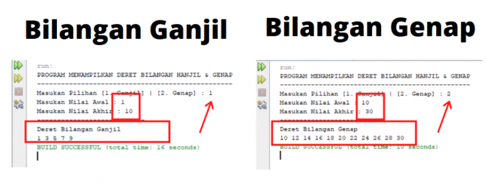 flowchart bilangan genap 1 100