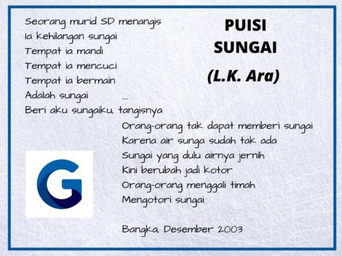 anakku tercinta telah dibaca puisi