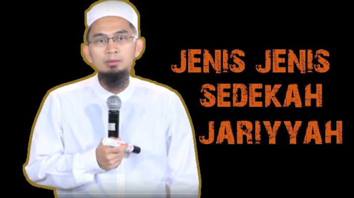 sebutkan tiga contoh sedekah jariyah