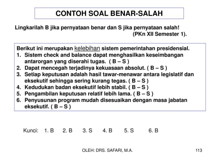 contoh soal benar salah ips terbaru