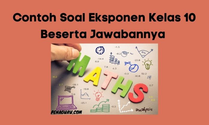 soal tentang eksponen kelas 10 terbaru