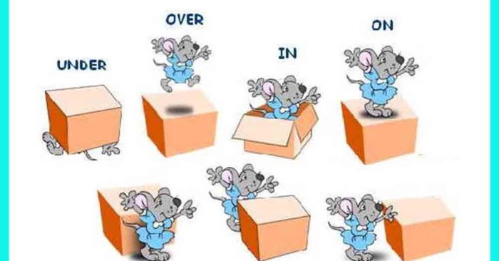 soal preposition of place in on at terbaru