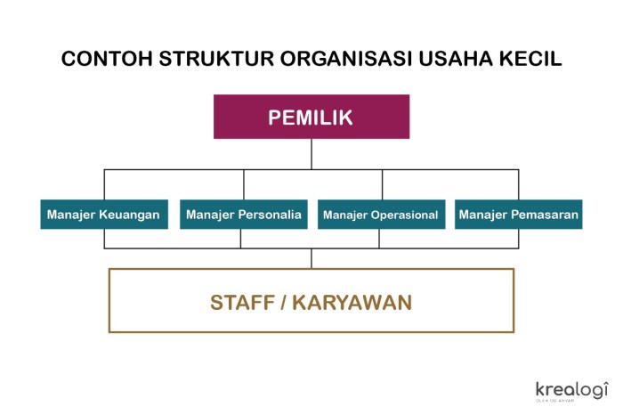 struktur organisasi pengurus tugas