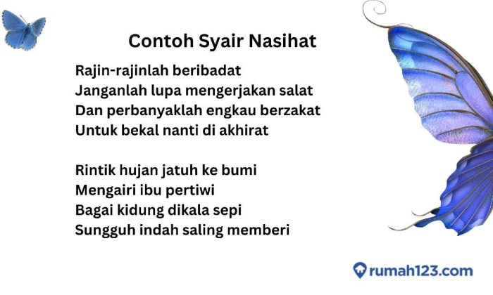 contoh syair pendidikan 4 bait terbaru