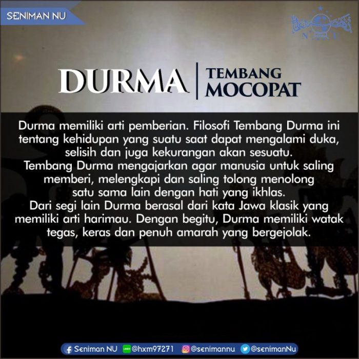 tembang durma artinya