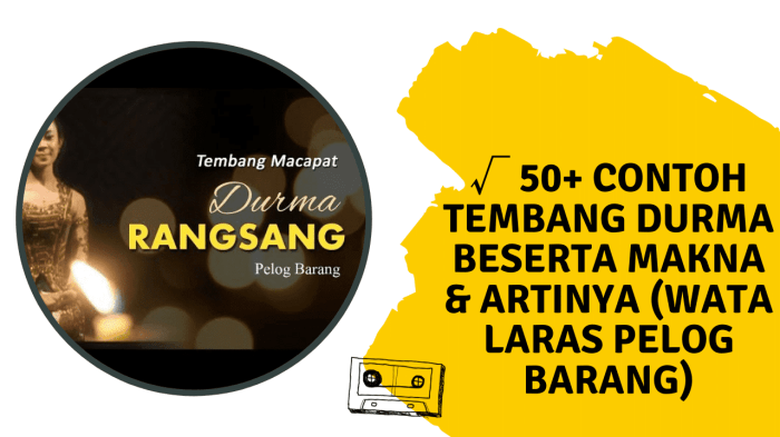 tembang gambuh tema agama