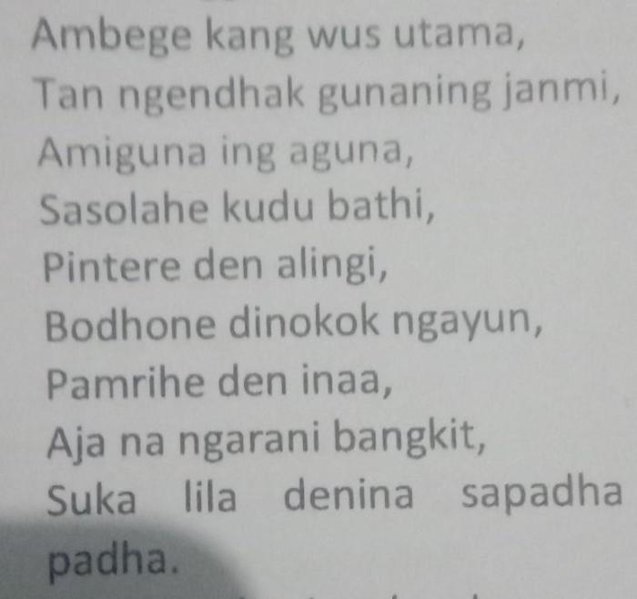 guru wilangan tembang sinom terbaru