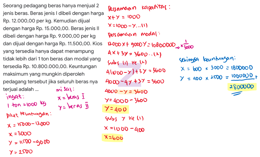 Keuntungan yang diperoleh pedagang dinamakan