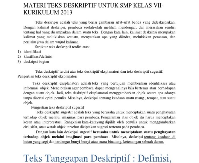 teks deskripsi bahasa sunda terbaru