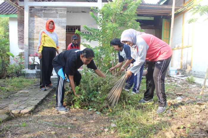 Bakti lingkungan sekolah anak sdn guru siswa kegiatan