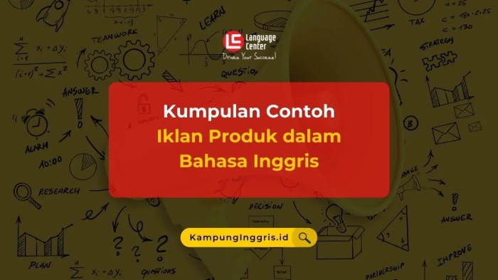 iklan bahasa inggris yang mudah digambar