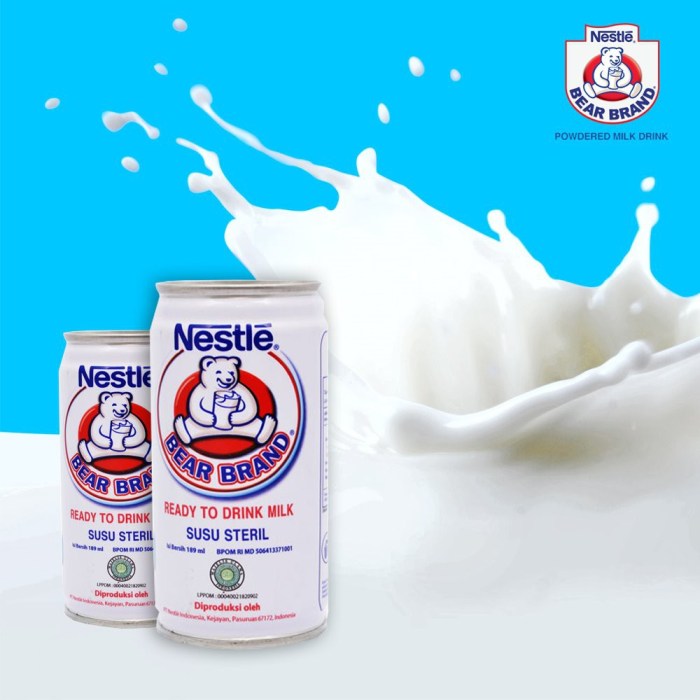 contoh gambar iklan susu