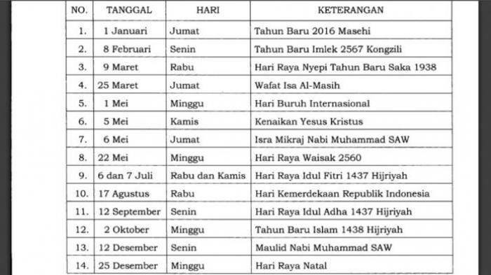 hari hari penting di indonesia terbaru