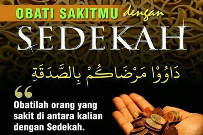 sedekah menolak mati dalam keadaan