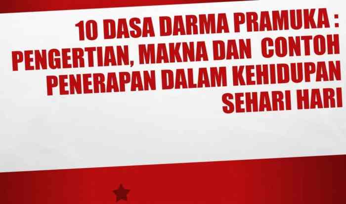 dasa darma bahasa inggris terbaru