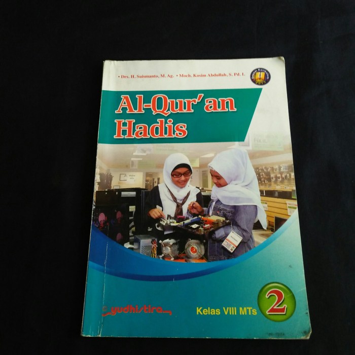 buku alquran hadis kelas 8 terbaru