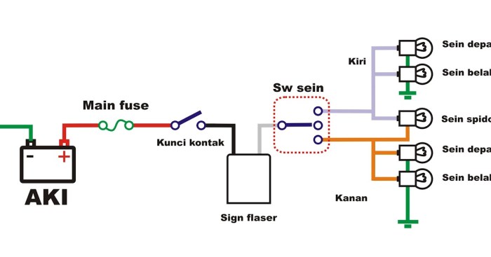 wiring diagram lampu kota terbaru