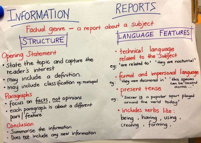 language features of news item