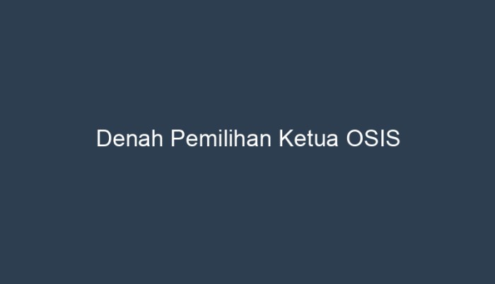 osis pemilihan ketua suara surat smp