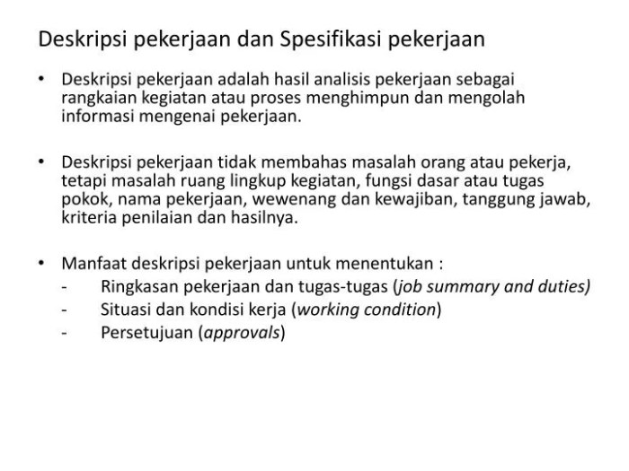 deskripsi pengalaman kerja administrasi