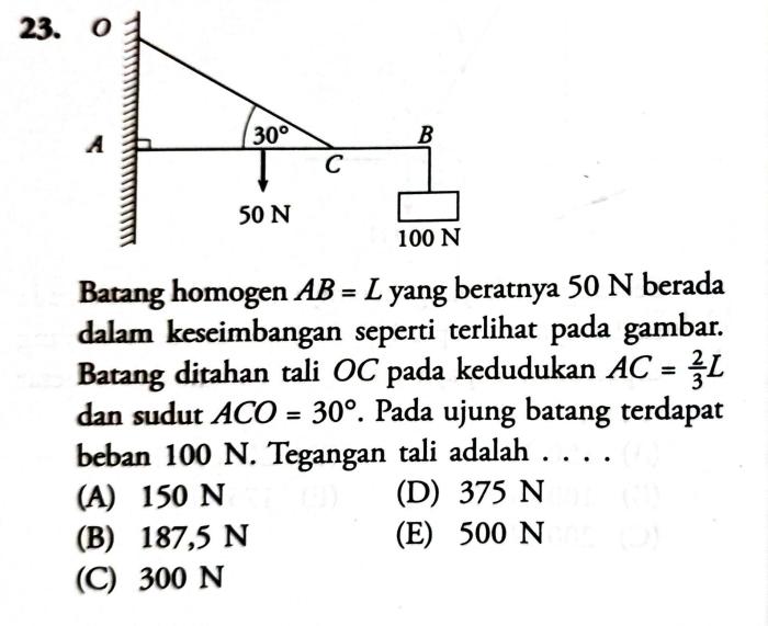 contoh kesetimbangan benda tegar terbaru