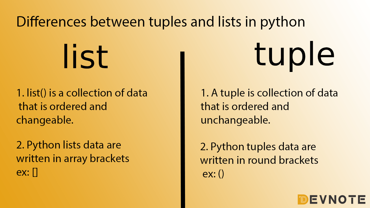 tuples devnote