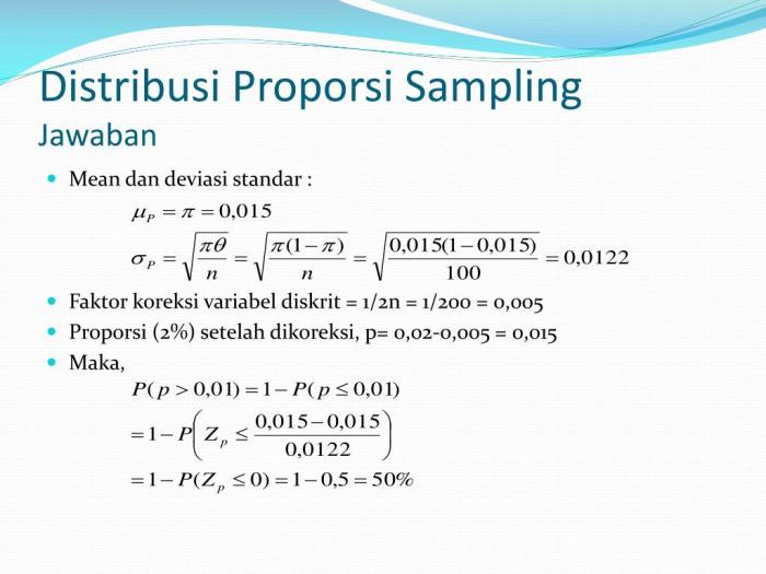 contoh soal distribusi sampling terbaru